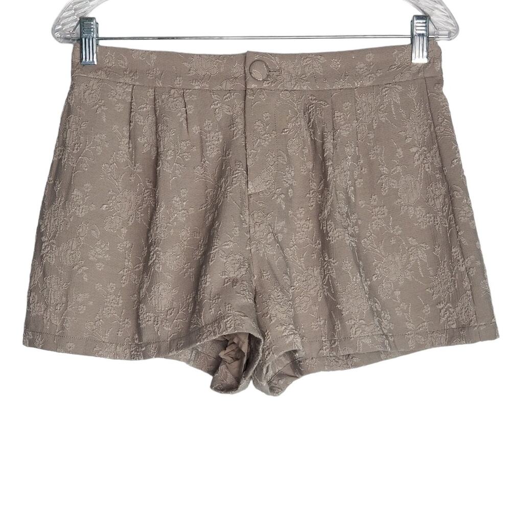 Free People Jacquard  Floral High Rise Shorts, Size 4